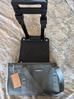 Jenni Bag Teal Travel Duffel with Shoulder Strap Roller Edition